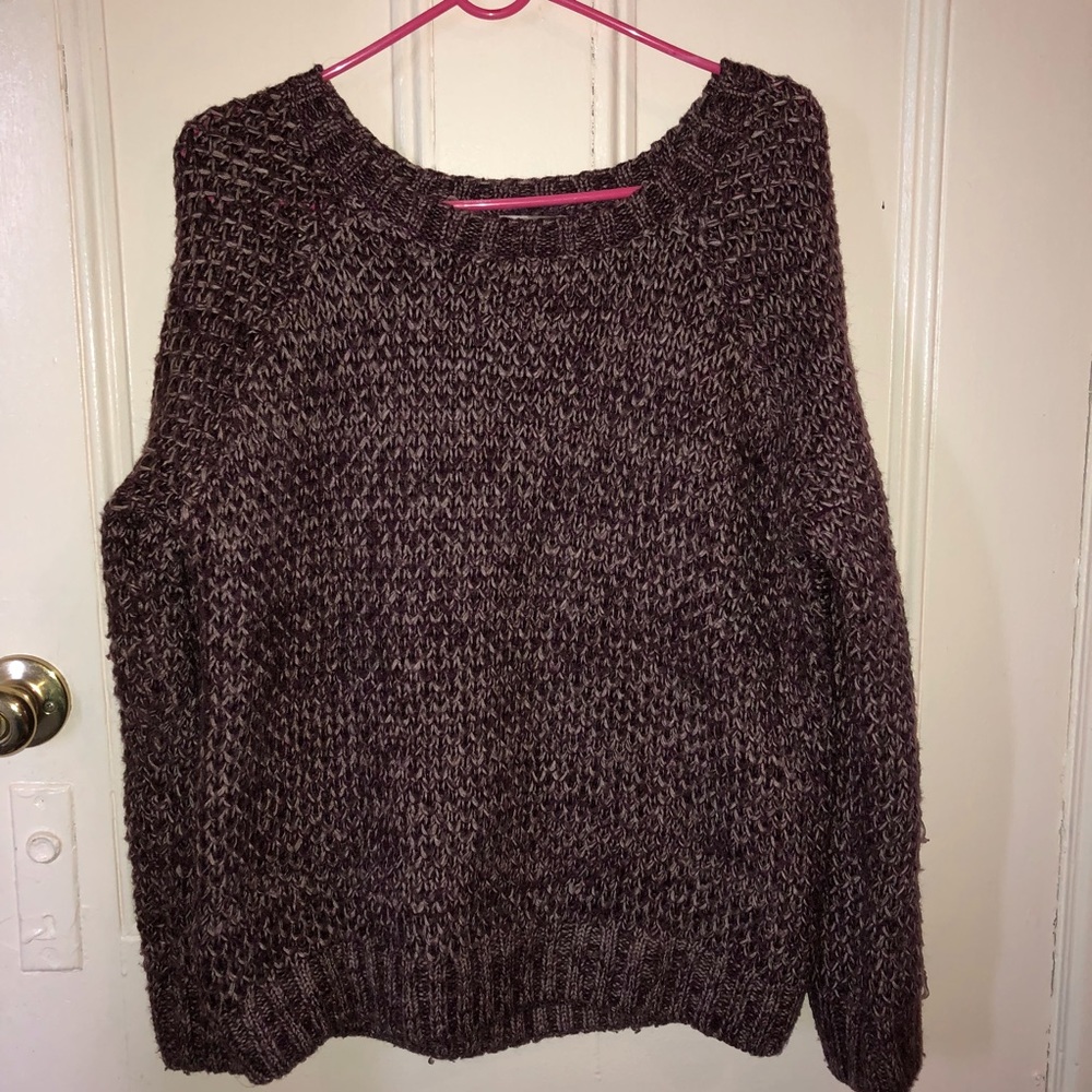 Maroon Knitted Sweater